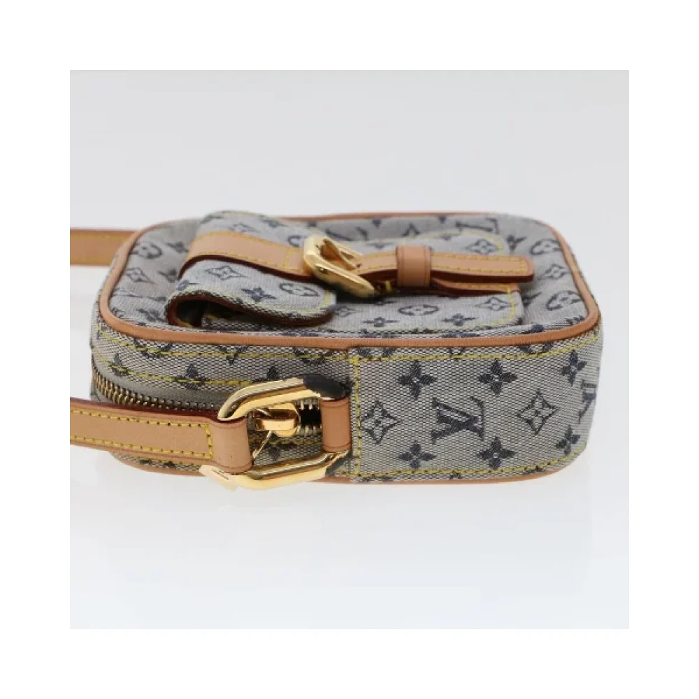 Louis Vuitton Vintage Blauwe Canvas Schoudertas van Louis Vuitton Blue Dames
