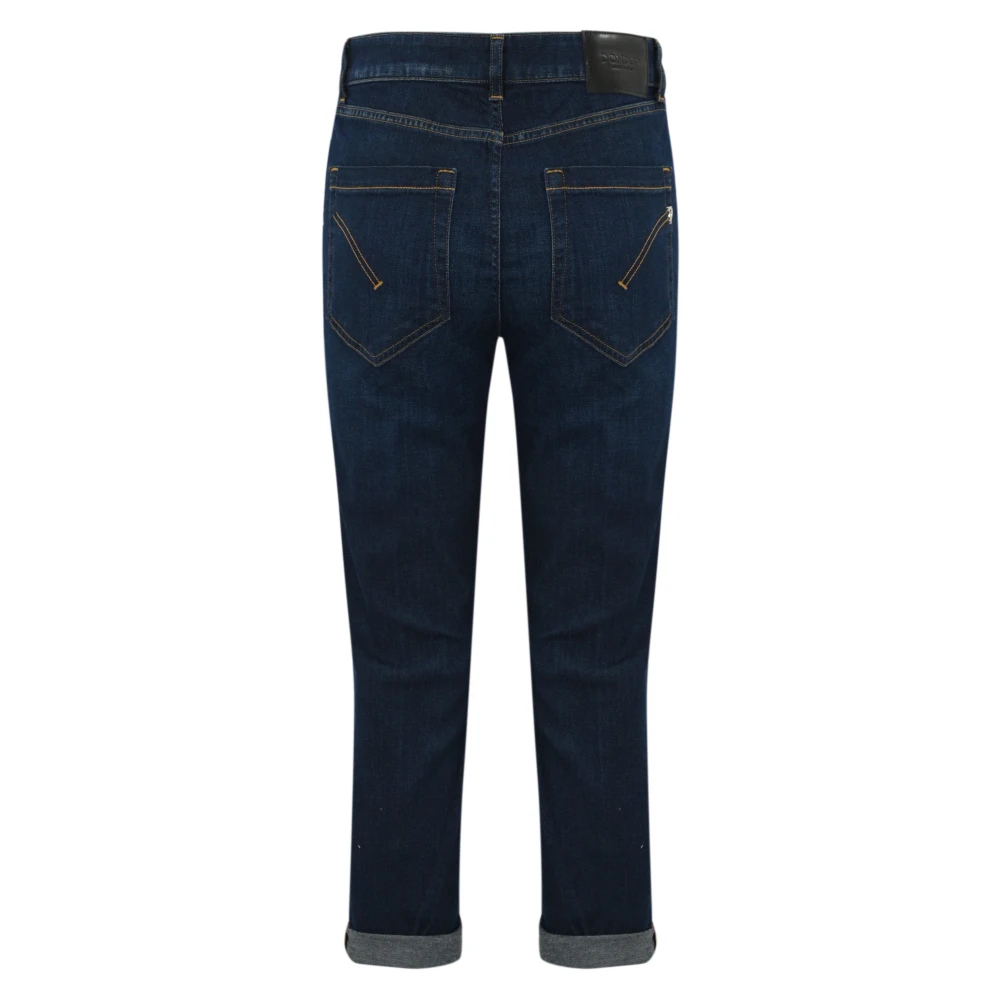 Dondup Denim Cropped Loose Fit Broek Blue Dames