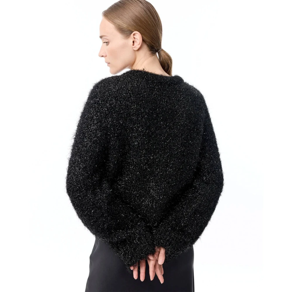 Knit-ted Lynn Cardigan Black Dames