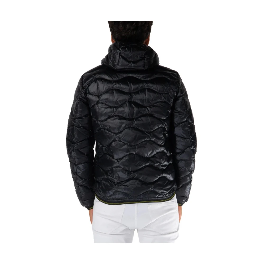 Blauer Gewatteerde Golfjas Zwart Black Heren
