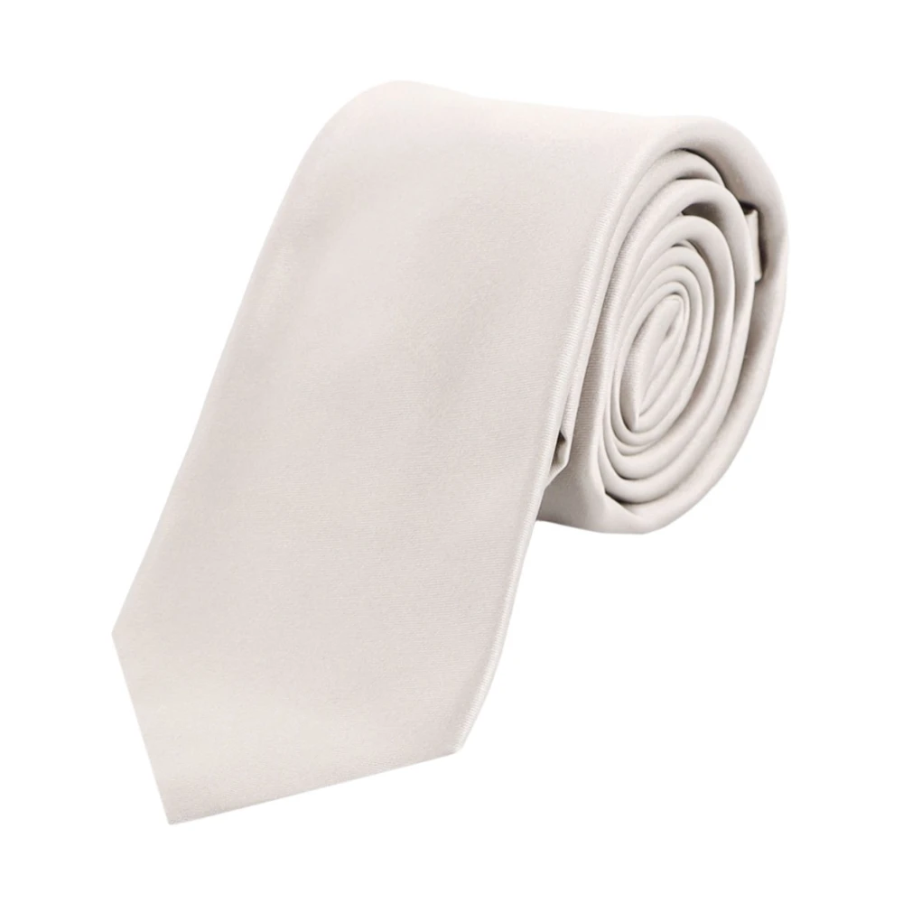 Kiton Zijden stropdas met zijden lus Gray Heren