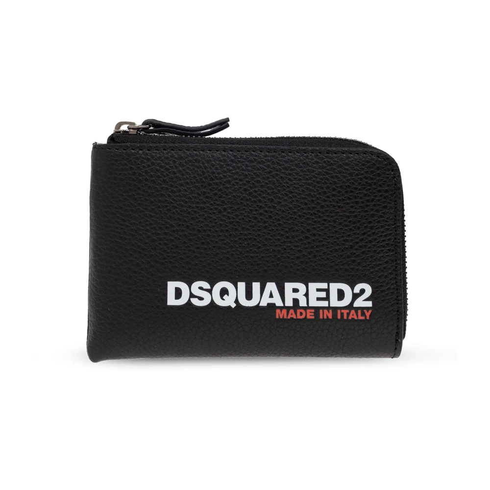 Dsquared2 Men's Black Wallets & Cardholders, One Size, Card Case With Logo