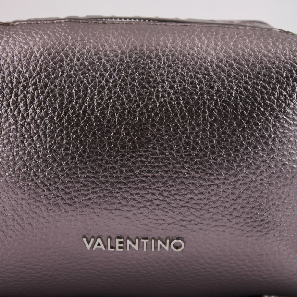 Valentino by Mario Valentino Metallic Lady Synthetische Crossbody Tas Gray Dames