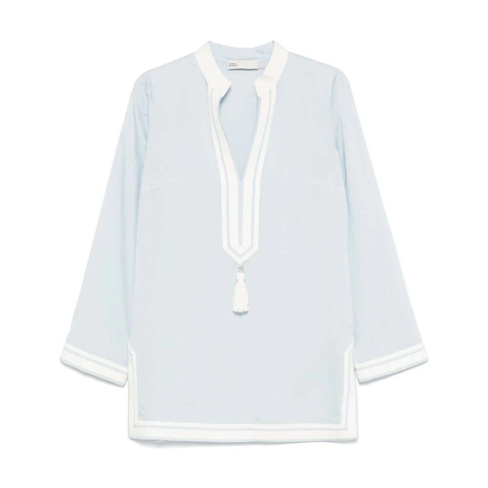 TORY BURCH Lichtblauwe Blouse Dameskleding Blue Dames