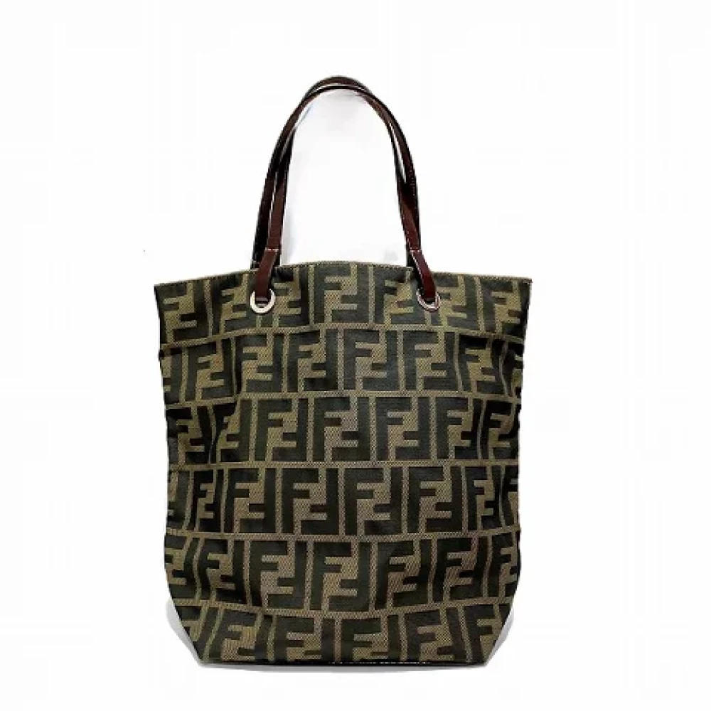Fendi Vintage Pre-owned Canvas handbags Brown Dames