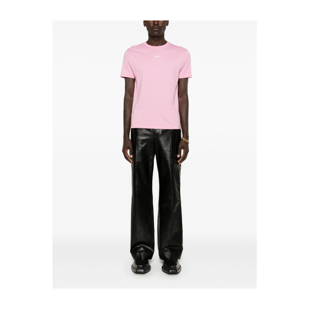 Gcds Roze T-shirts en Polos Pink Heren