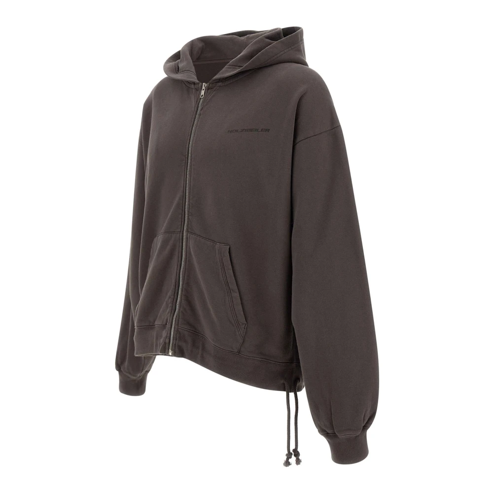 Holzweiler Heren Katoenen Sweatshirt 'M Omen' Brown Heren