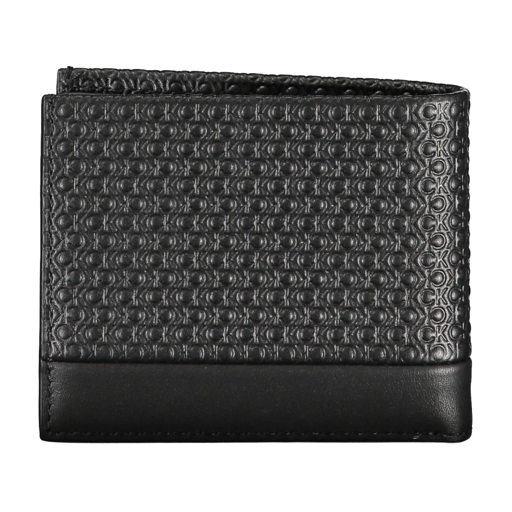 Calvin Klein Heren Portemonnee Zwart Contrast Logo Black Heren