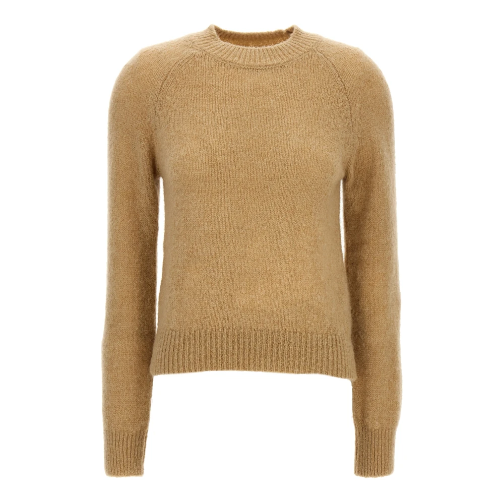 Dries Van Noten Women's Beige Texas Jumper - Round-Neck Knitwear - Xs - Knitwear