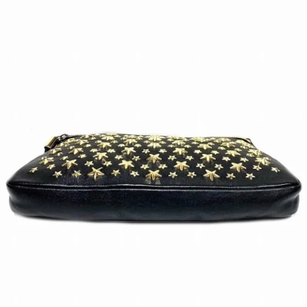 Jimmy Choo Pre-owned Leather clutches Black Dames