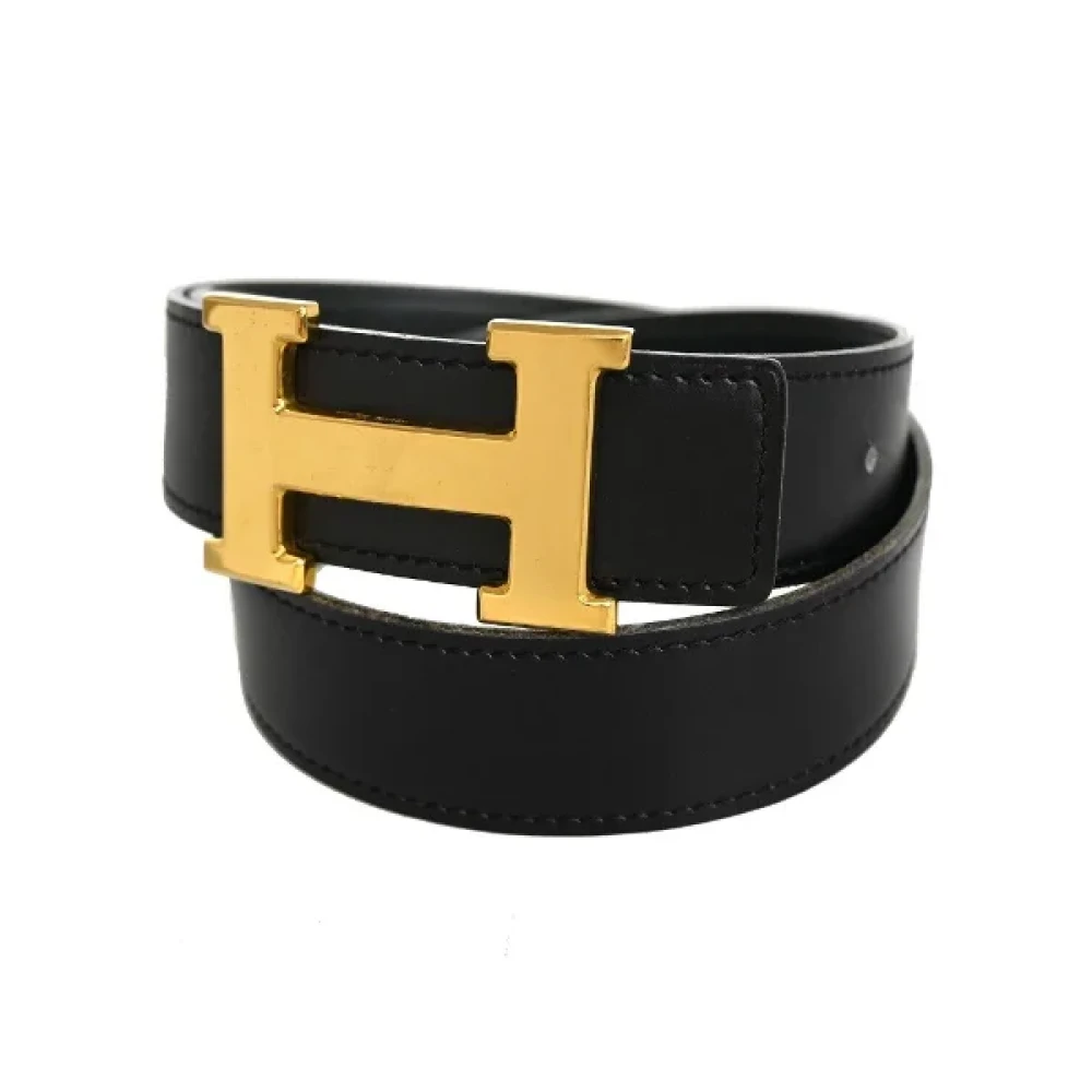 Hermès Vintage Pre-owned Leather belts Black Dames