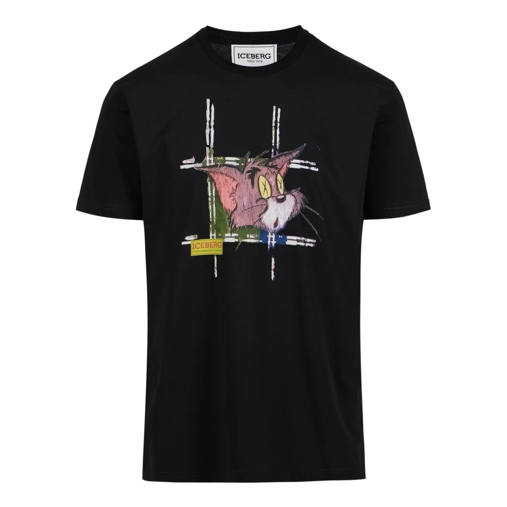 Iceberg - Tops > T-Shirts - Black - Iceberg - Modalova