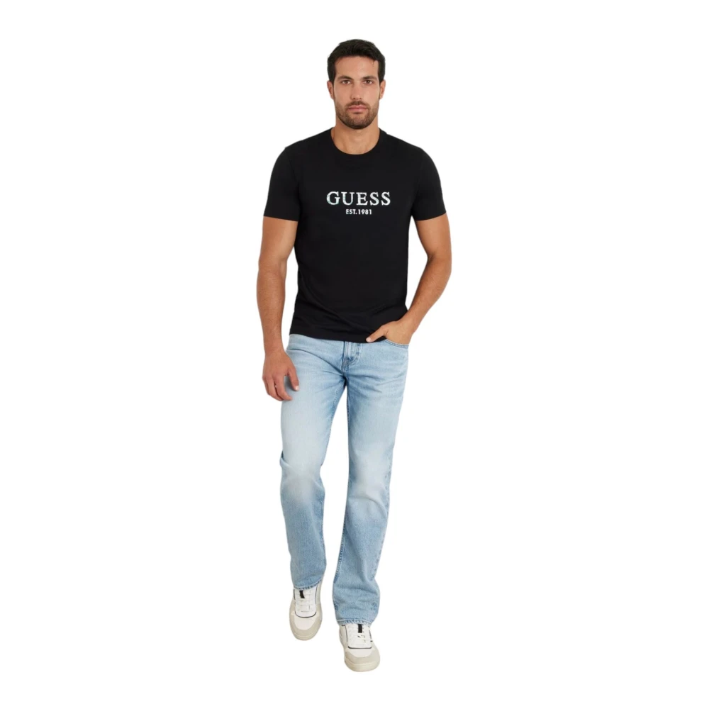 Guess Korte Mouw T-shirt Black Heren