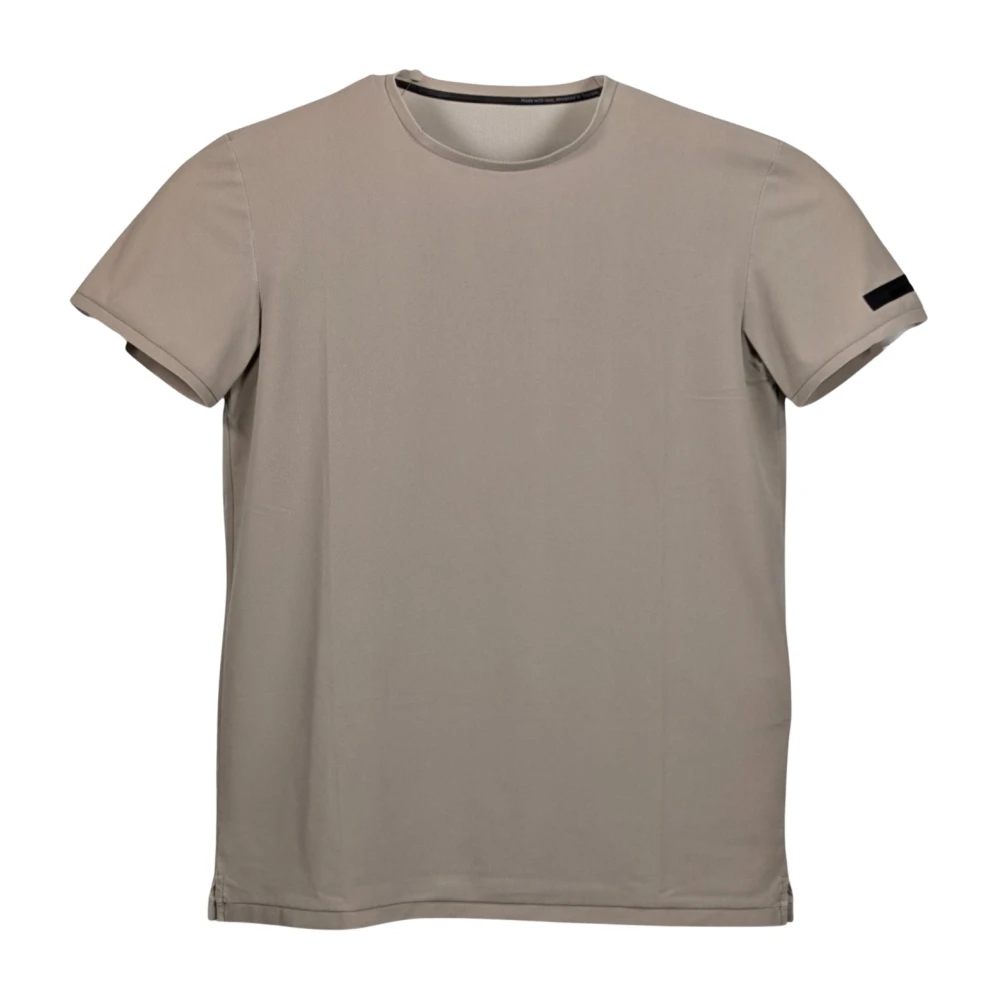 Rrd Men's Beige T-Shirts, L, Techno Wash Piquè Shirty