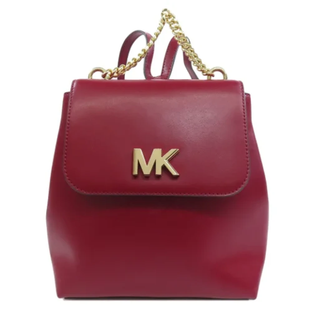 Michael Kors Pre-owned Leather backpacks Red Dames