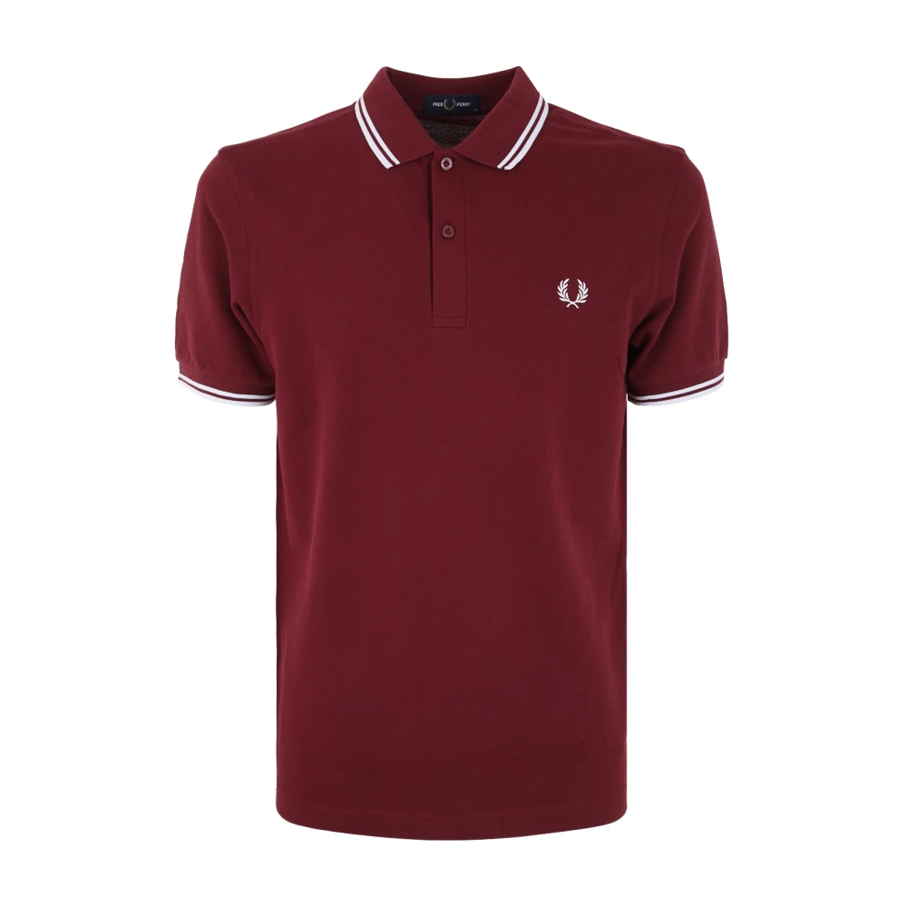 Fred Perry Twin Tipped Skjorta Red, Herr