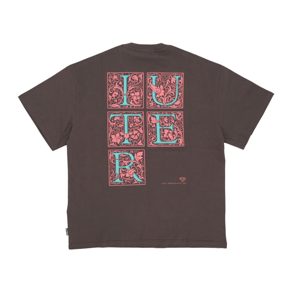 Iuter Milan Tee Bruin Ronde Hals Korte Mouw Regular Fit Brown Heren