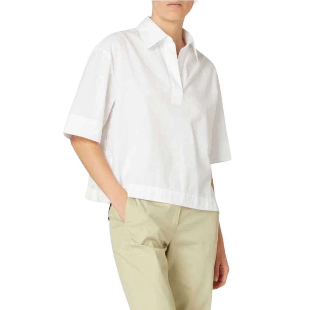 Paul Smith Vrouw Wit Seersucker Chemisette
