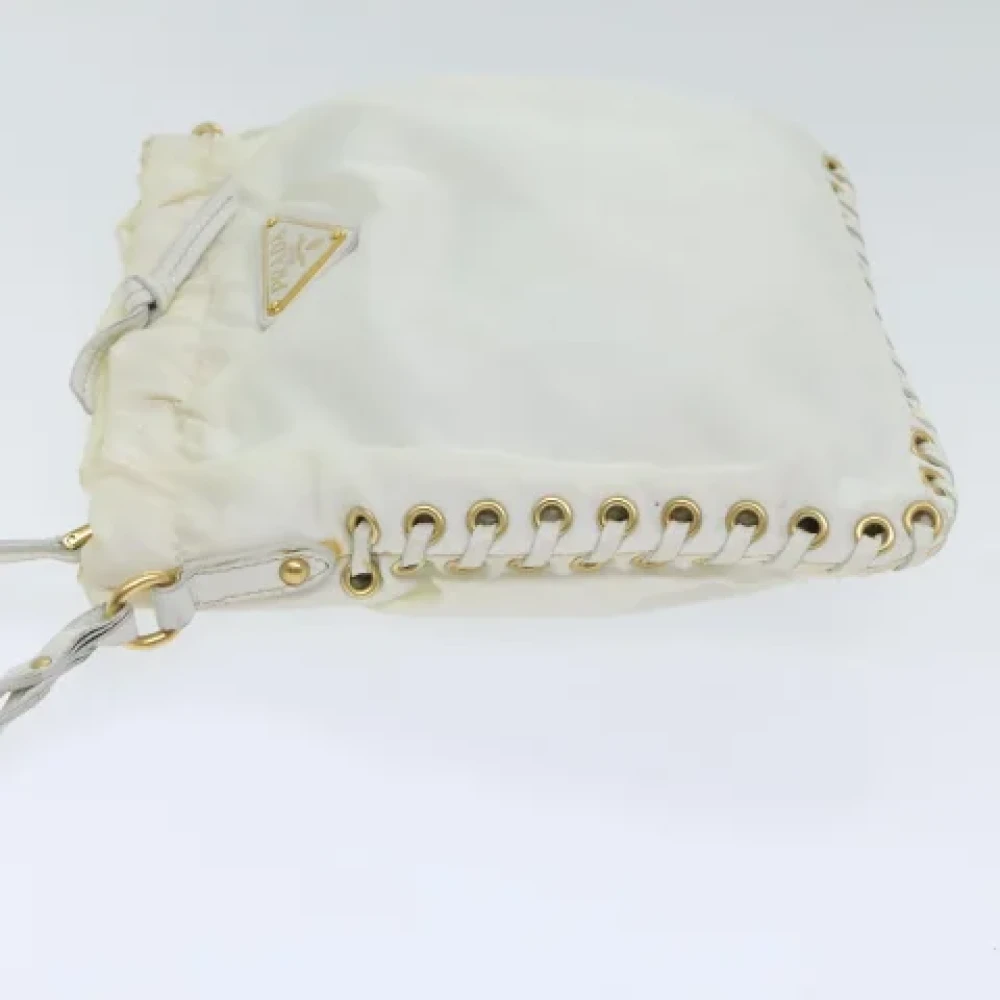 Prada Vintage Pre-owned Nylon prada-bags White Dames
