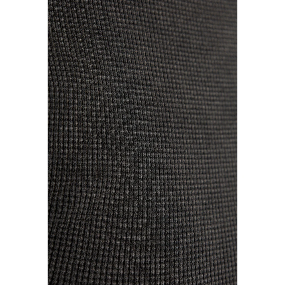 Entire Studios T-shirt Micro Waffle Black Dames