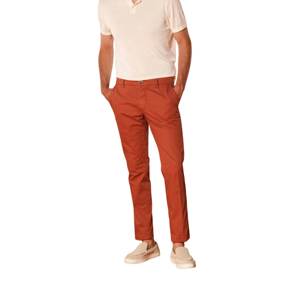 Mason's, Byxor, Herr, L, Bomull, Slim Fit Chino Byxor i Pima Bomull