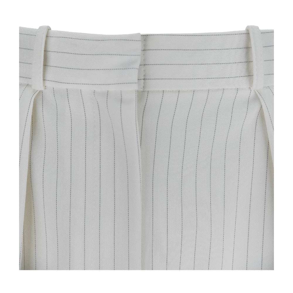 Elisabetta Franchi Gouden Rits Haak Damesbroek Beige Dames