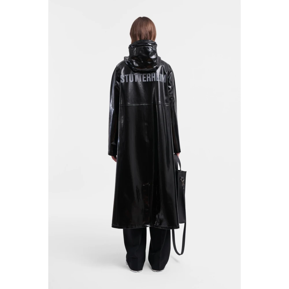 Stutterheim Print Opal Knielange Regenjas Black Dames
