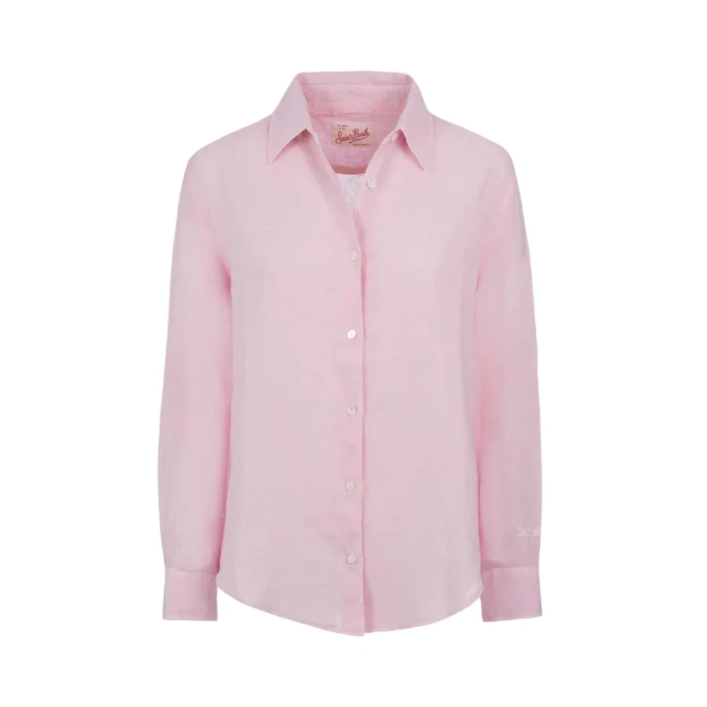 Saint Barth Roze Klassieke Overhemd Meredith Pink Dames