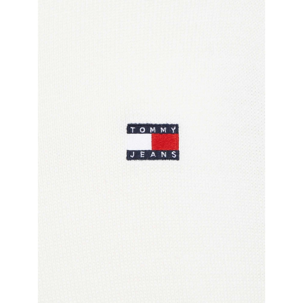 Tommy Jeans Witte Wollen Trui White Heren