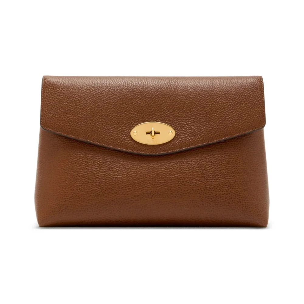Mulberry Women's Brown Large Darley Cosmetic Pouch - Wallets & Cardholders - One Size - Accessories