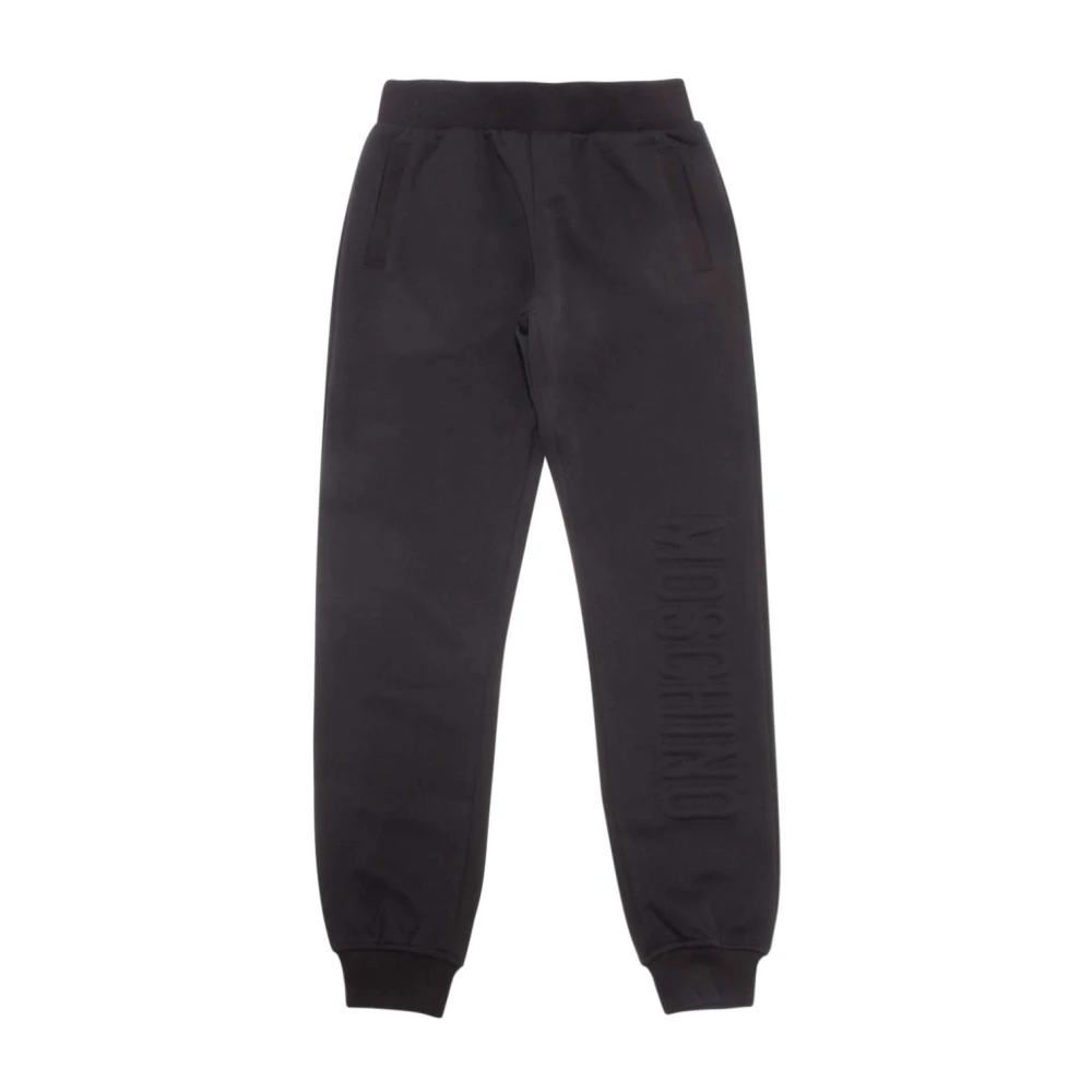 Moschino Boys Black Sweatpants, 10 Y, Hup05c Joggers