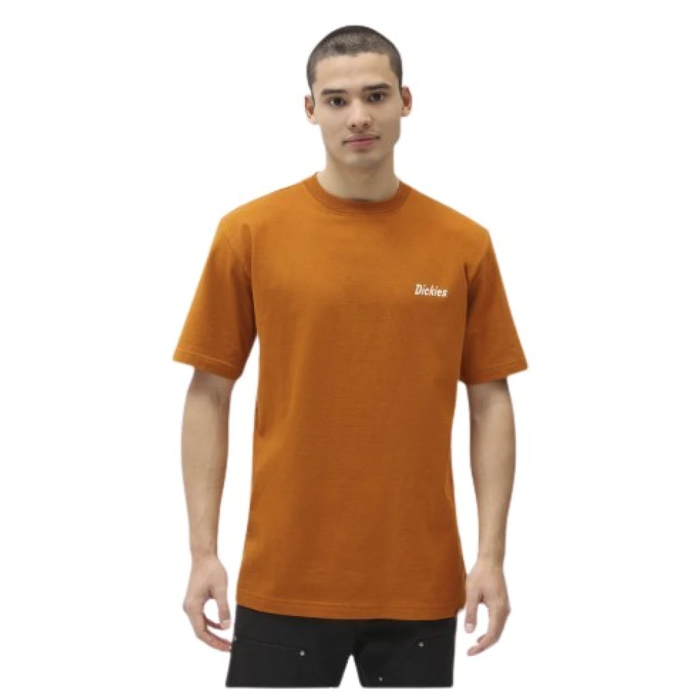 Dickies Heren Katoenen T-Shirt Orange Heren