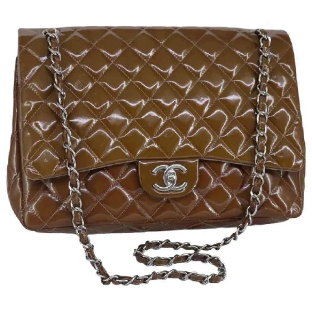 Chanel Vintage Pre-owned Canvas chanel-bags Brown Dames
