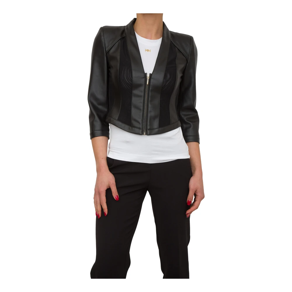 Nenette Korte Pagoda Schouderjas Zwart Black Dames