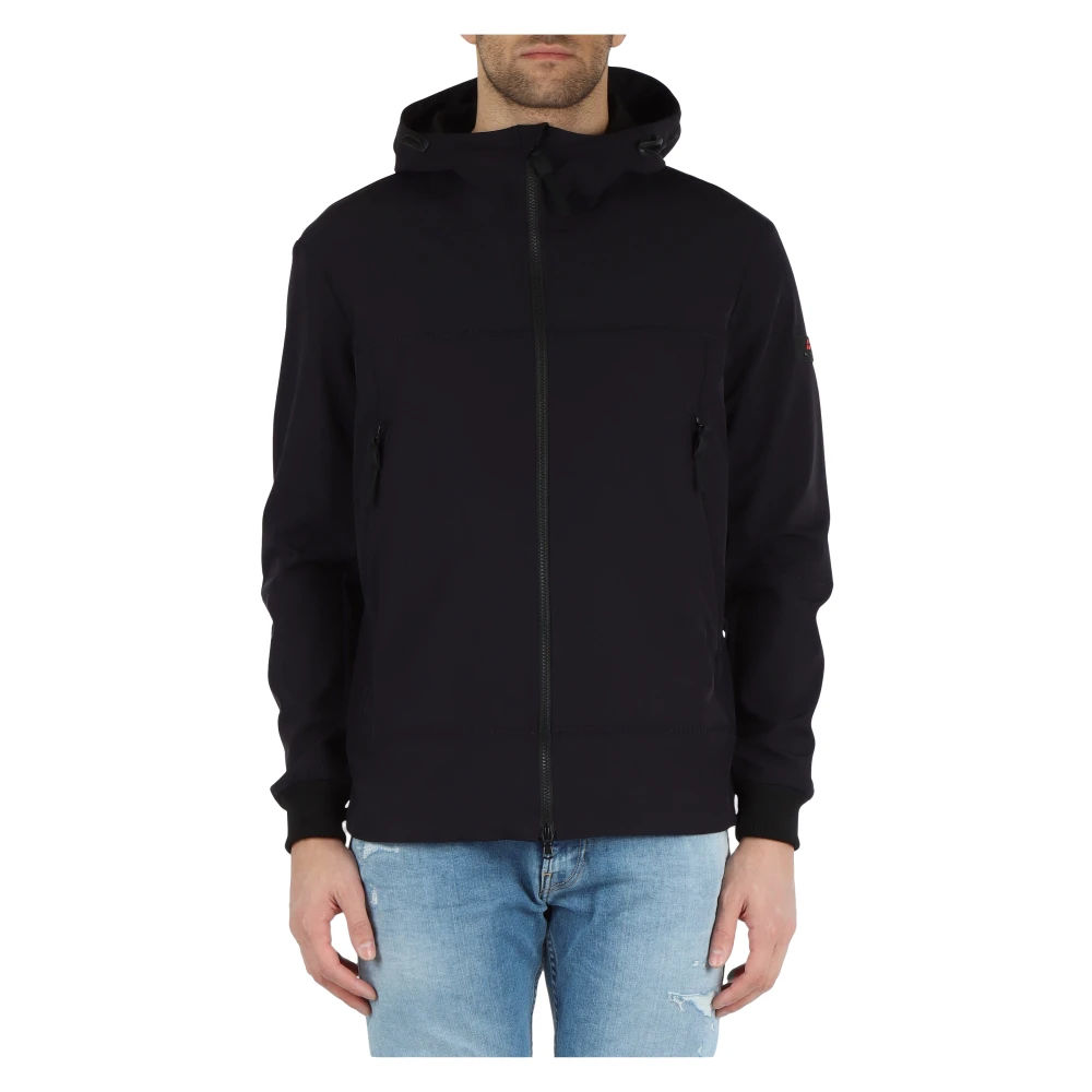 Peuterey Stretch stof hoodie Lousma MD Blue Heren
