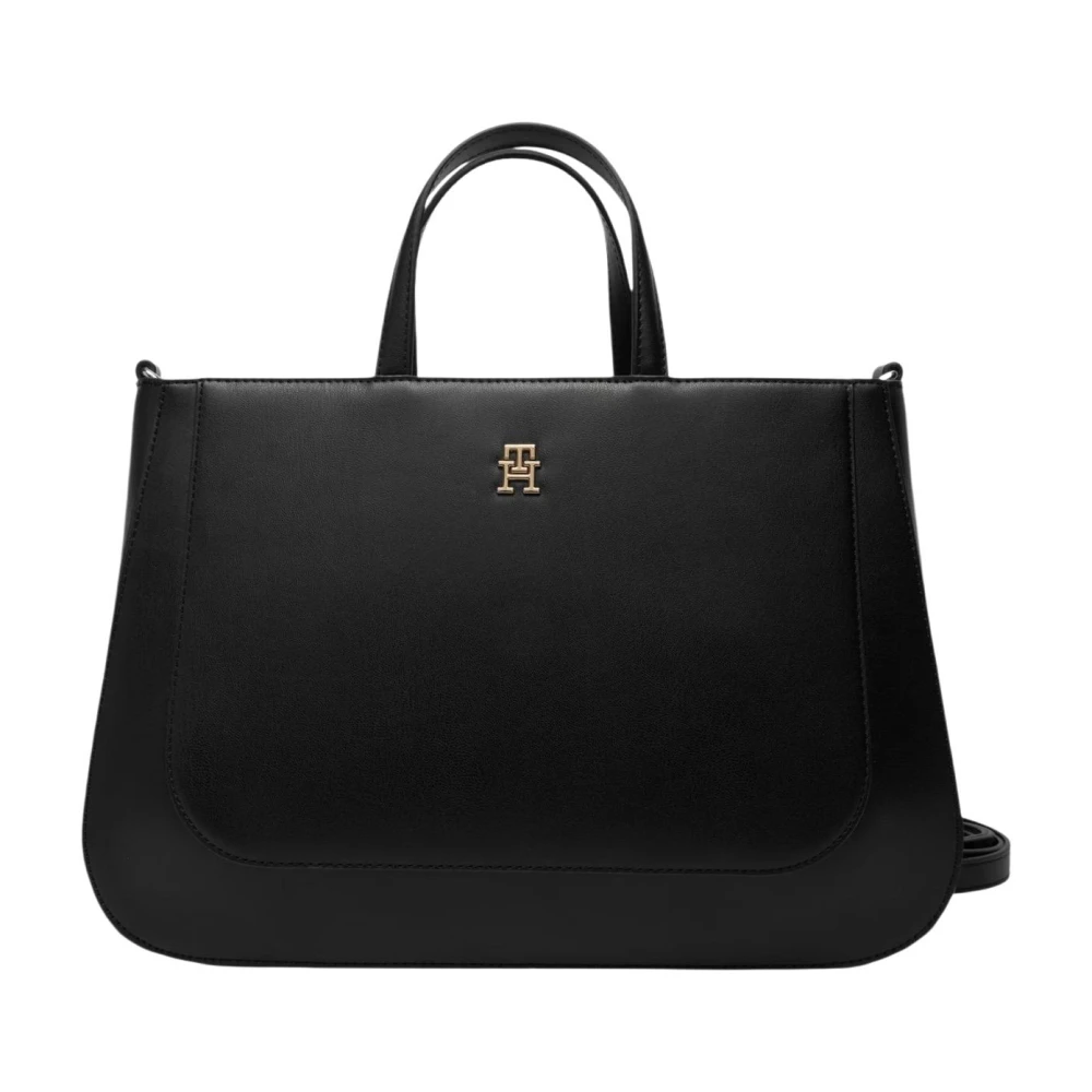 Tommy Hilfiger Women's Black Th Glam Satchel
