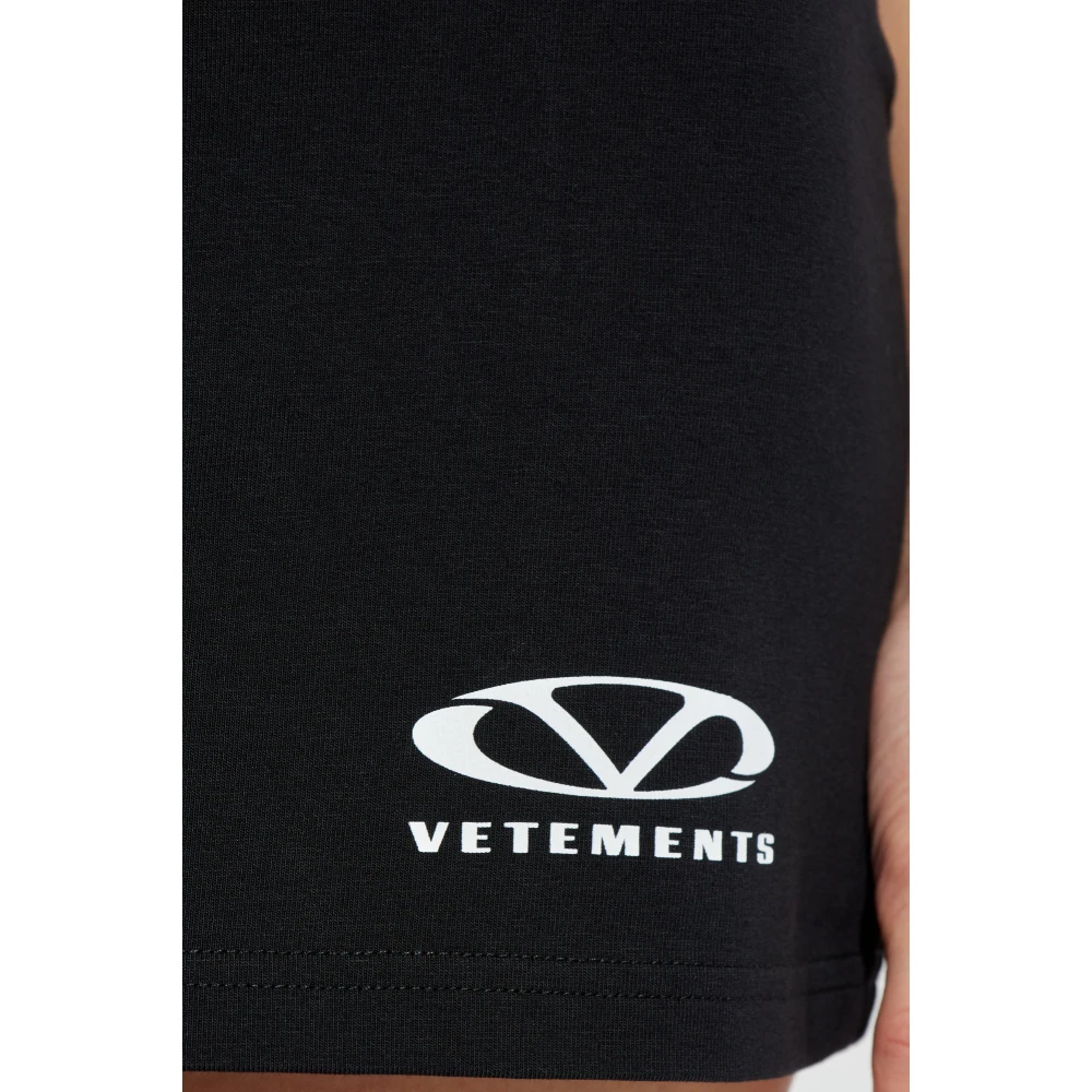 Vetements Rok met print Black Dames