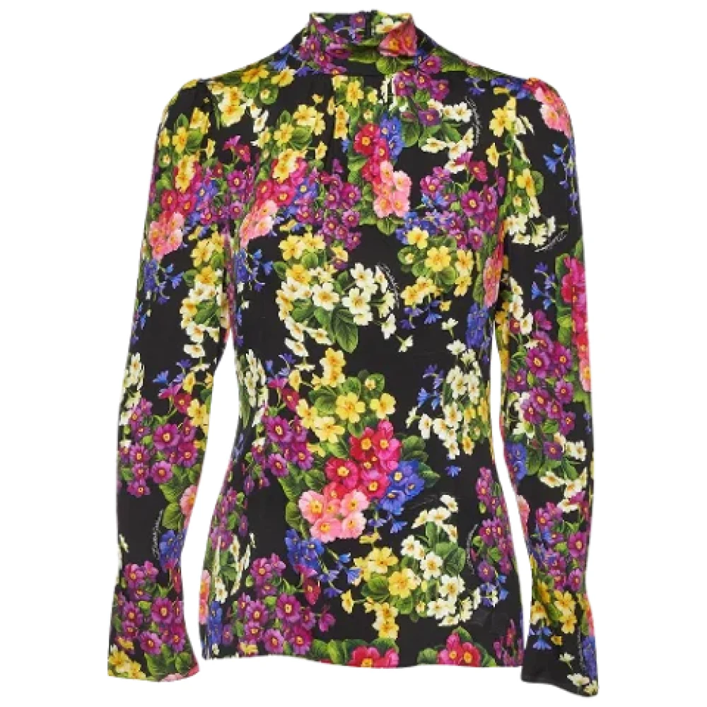 Dolce & Gabbana Pre-owned Silk tops Multicolor Dames