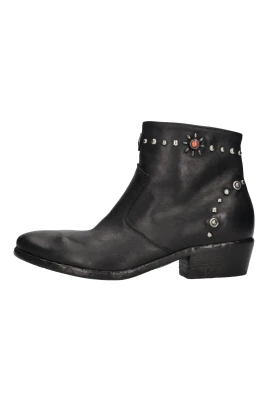 A5703 Läder Ankelboots