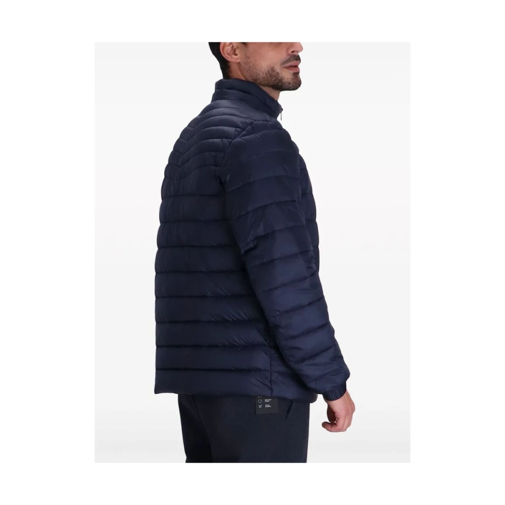 Hugo Boss Donkerblauwe Gewatteerde Jack met Trechterhals Blue Heren