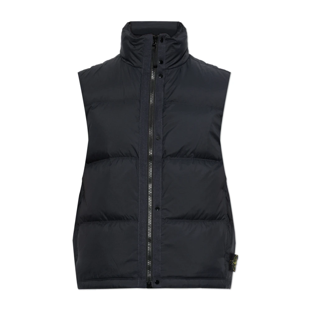 Stone Island Uomo Blu Gilet Matt Ripstop Cordura - Immagine 2