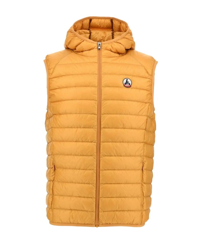 veste-jaune-sans-manches-a-capuche