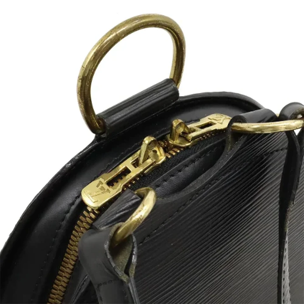 Louis Vuitton Vintage Pre-owned Leather backpacks Black Dames