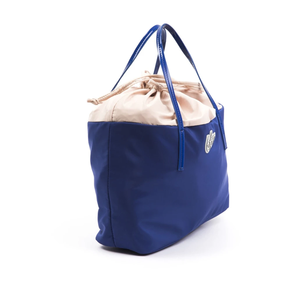 Byblos Stoffen en Synthetisch Leren Shopper Tas Blue Dames