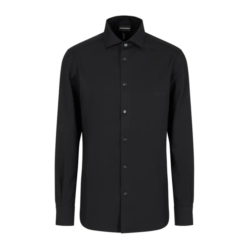 Emporio Armani Hombre Negras Camisas Casuales 3D1c861niuzf054