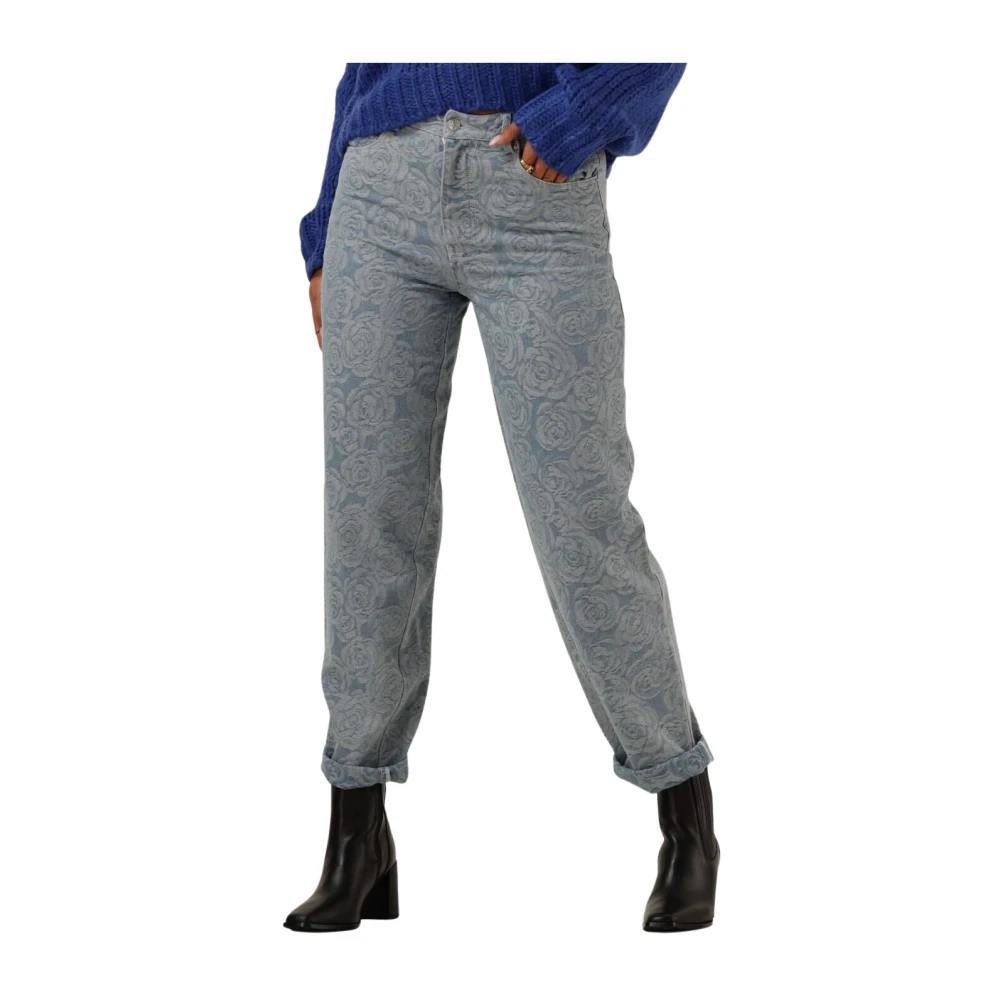 Catwalk Junkie Blauwe Barrel Fit Jeans Blue Dames