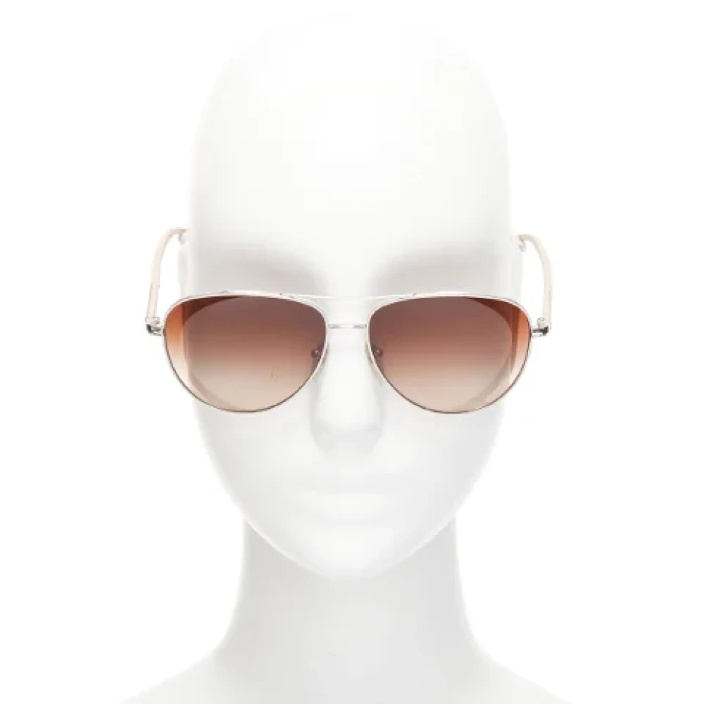 Stella McCartney Pre-owned Acetate sunglasses Beige Dames