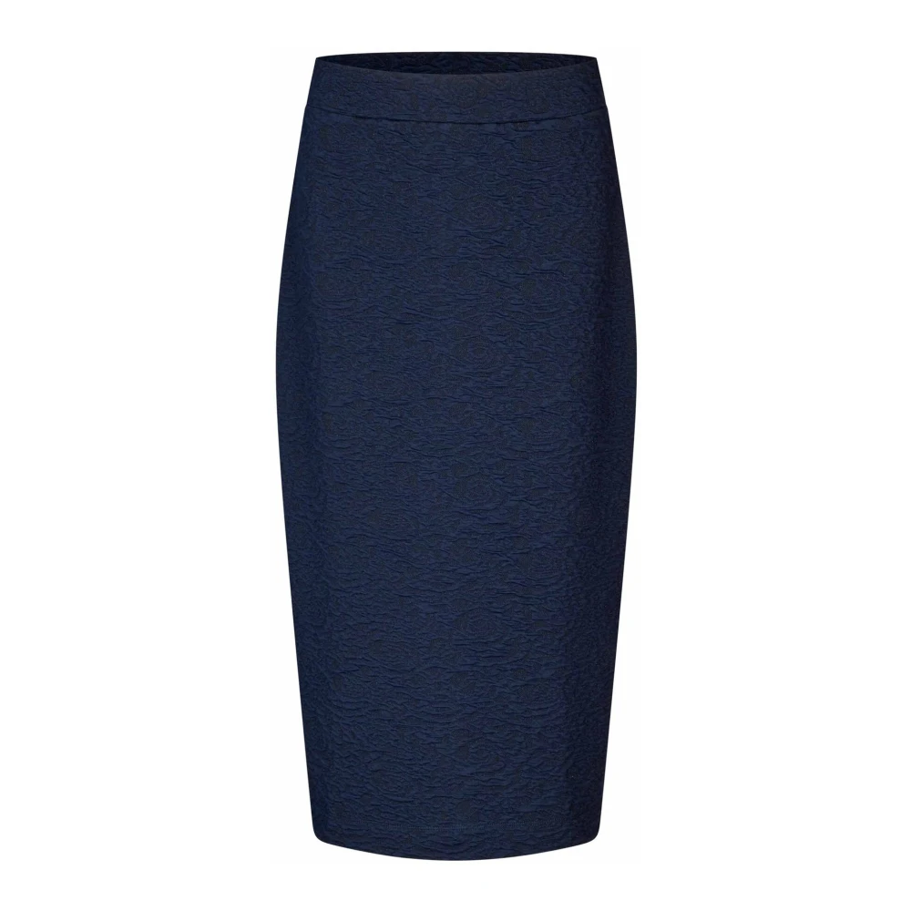 Masai Geweven Patroon Rok Navy Blue Dames