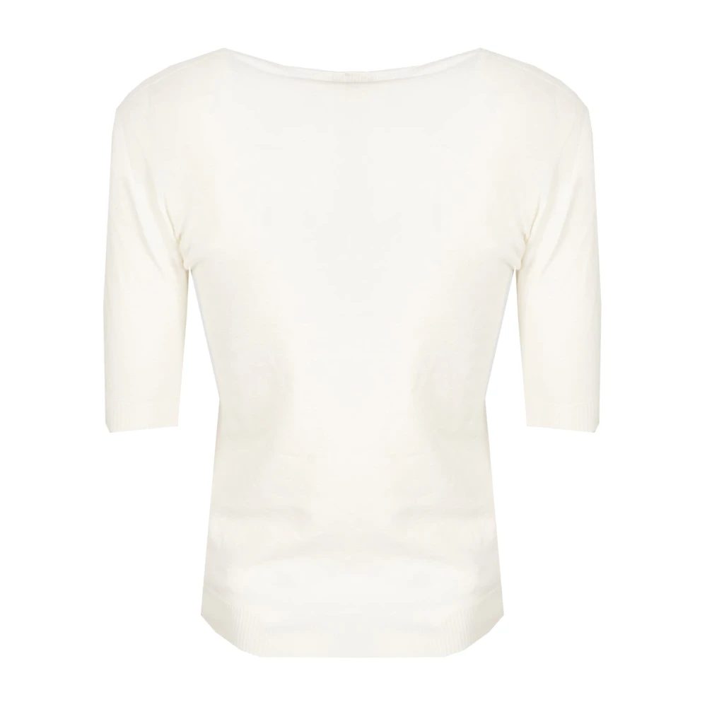 Liu Jo Stijlvolle Blouse met Steenversieringen Beige Dames