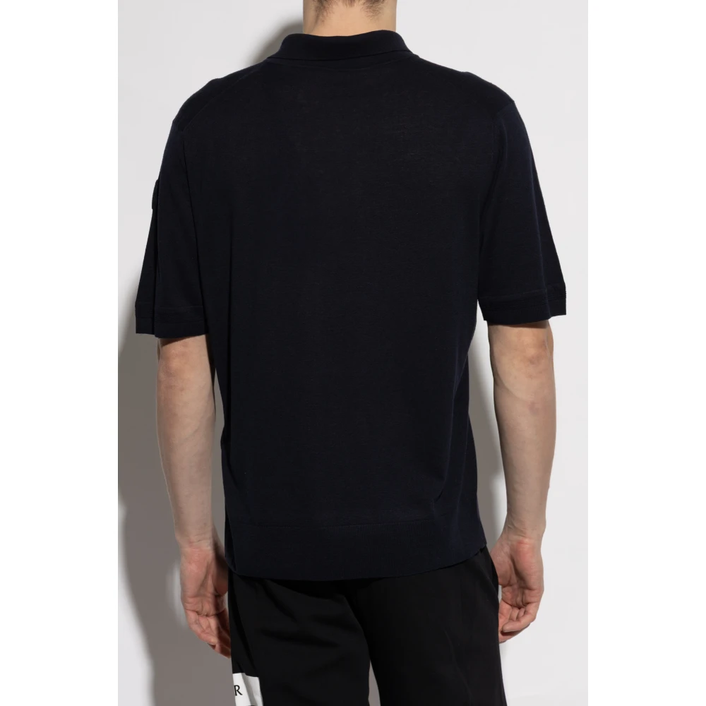 Moncler Polo Blue Heren
